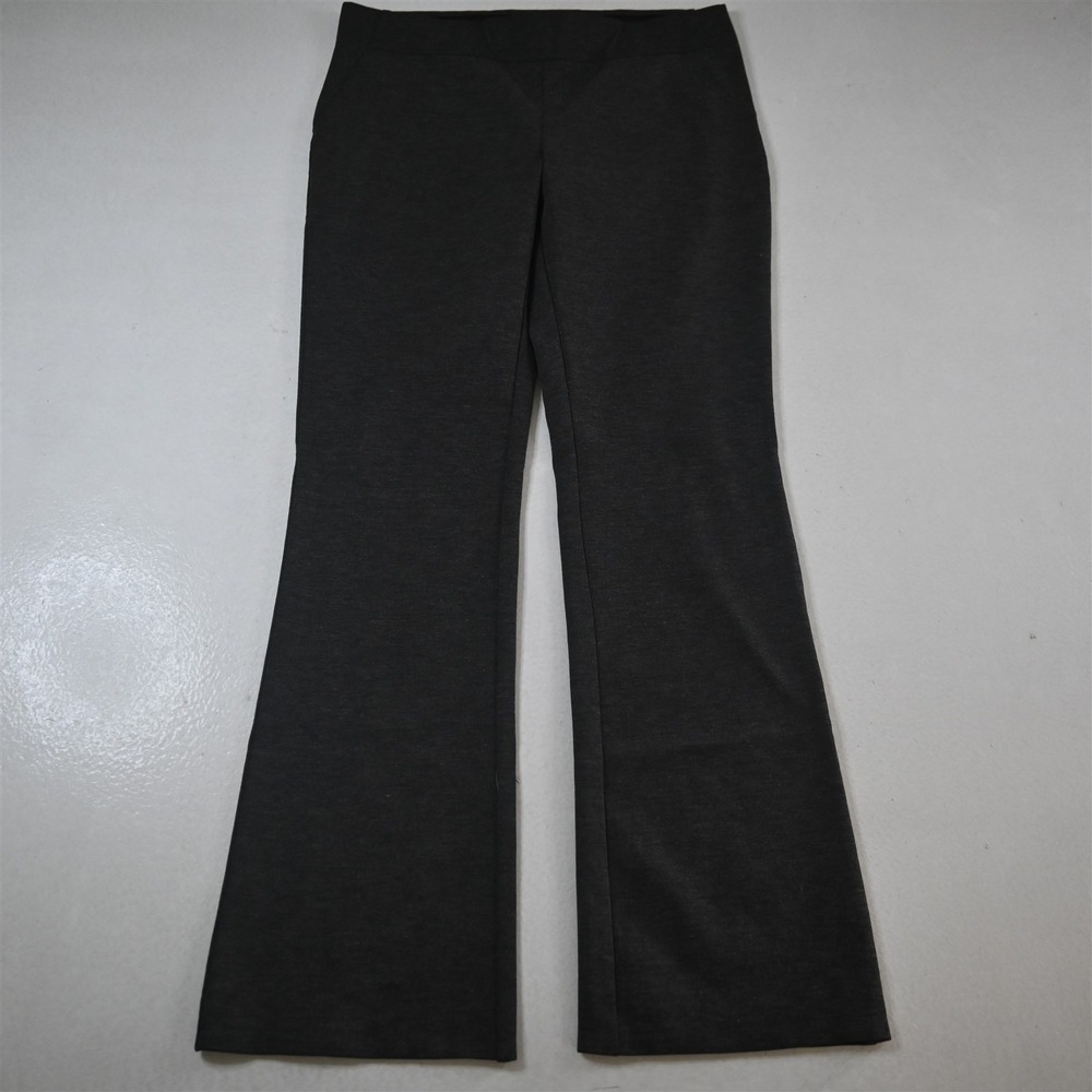 Simply Vera Wang M Gray Ponte Pull On Bootcut Dress Womens Pants
